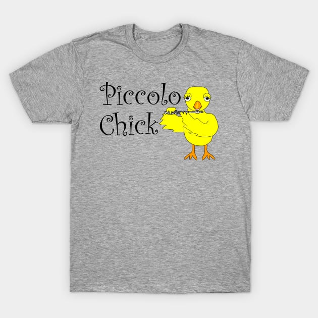 Piccolo Chick Text T-Shirt by Barthol Graphics